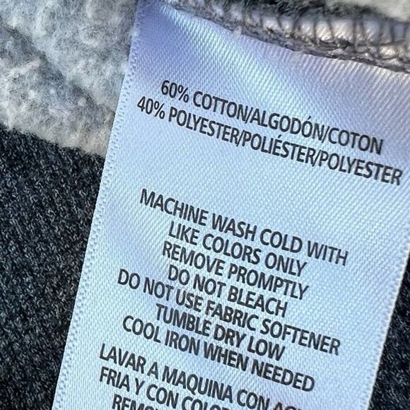 Calvin Klein oversized Crop sweatshirt, gray Calvin on front women's size XL - Picture 5 of 6